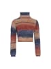 Tanuna Damen Sweater in BRAUN BLAU MEHRFARBIG