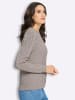 WITT WEIDEN Strickpullover in taupe-meliert