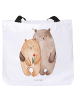Mr. & Mrs. Panda Schultasche Bären Liebe ohne Spruch in Weiß