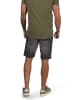 INDICODE Jeansshorts IDAlessio 70191MM kurze Hose im Knitterfalten-Look in hellgrau