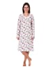 NORMANN Verspielt Nachthemd Spitze floralem Design - 82949 in weiss