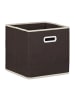 relaxdays 4x Faltbox in Braun - (B)30 x (H)30 x (T)30 cm