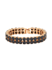 faina Women Crystal-Studded Bracelet in Rose Gold Black