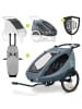 Hauck 2in1 Fahrradanhänger Sparset Dryk Duo Plus in blau