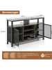 COSTWAY Sideboard 140cm in Grau