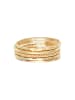 Elli Ring 925 Sterling Silber Geo, Ring Set in Gold