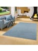 Snapstyle Hochflor Velours Teppich Luna Mix in Blau