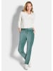 GOLDNER Kurzgröße:  Cordhose Lässige Casualhose SARA mit Tunnelzug in graugrün