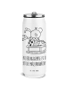 Mr. & Mrs. Panda Getränkedosen Trinkflasche Smörle Rodeln mit Sp... in Weiß
