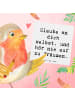 Mr. & Mrs. Panda Klappkarte Spruch Glaube an sich selbst mit Spruch in Weiß