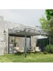 Outsunny Pergola 298L x 297B x 221H cm Grau