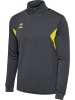 Hummel Trainingsjacke "Hmlauthentic Half Zip Sweat" in Grau