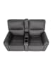 MCW 2er Kinosessel K17 mit Getränkehalter, Stoff/Textil dunkelgrau