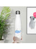 Mr. & Mrs. Panda Edelstahl Trinkflasche Wal Konfetti ohne Spruch in Weiß