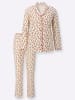 Sieh an! Schlafanzug in champagner-bedruckt