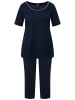 Ulla Popken Pyjama in nachtblau