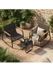 SONGMICS Gartenlounge-Set Funland in Schwarz - (B)61 x (H)72.5 x (T)72.5 cm