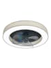 näve LED Ventilatoren "VALENTO" in beige - (L)51 cm x (B)51 cm x (H)14.7 cm - EEK F
