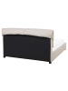 Beliani Doppelbett BELFORT in Beige/Braun - (W) 171 x (H) 100 x (L) 212 cm