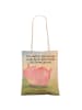 Mr. & Mrs. Panda Tote Bag Einhorn Schwein Design mit Spruch in Weiß