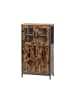 VASAGLE Küchenschrank Daxton in Braun-Schwarz - (B)30 x (H)108 x (T)60 cm