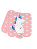 Mr. & Mrs. Panda Topflappen Einhorn Mann ohne Spruch in Rot Pastell