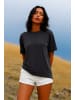 Reichstadt Reichstadt Regular Fit T-Shirt Damen Shoulder Drop 25RSW071 Dark Grey S
