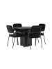 ebuy24 Schwarz 110 x 110 cm