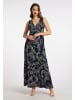faina Damen Maxikleid Mit Allover-Print in Marine