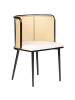 Beliani 2er-Set Esszimmerstuhl KOBUK in Schwarz/Beige/Braun