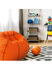 Lumaland Luxury Basketball Sitzsack Hochwertiges Sitzkissen aus der Comfortline