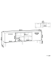 Beliani TV-Schrank ALLOA in Weiß/Braun - (W) 180 x (H) 60 x (L) 40 cm