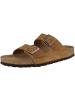 Birkenstock Sandale Arizona Veloursleder schmal in braun