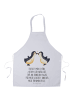 Mr. & Mrs. Panda Schürze Pinguin Liebe mit Spruch in Weiß