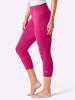 WITT WEIDEN Leggings 3/4-lang in schwarz + fuchsia
