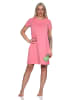 NORMANN Nachthemd kurzarm Kiwi Print - 86395 in pink