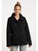 DreiMaster Vintage Wattierte Baumwolljacke in Schwarz