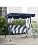 Outsunny Hollywoodschaukel in Blau 172L x 110B x 153H cm