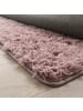 KADIMA DESIGN Hochflor Teppich Shaggy waschbar Unifarben Schlafzimmer in Rosa