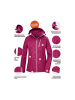 Killtec KOS 122 WMN SFTSHLL JCKT FLORAL in Rot4542