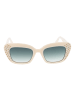Maje Damen Sonnenbrillen Katzenauge Creme