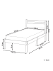 Beliani Einzelbett MERCURER in Braun - (W) 127 x (H) 80 x (L) 208 cm