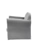 roba Lil Sofa' Kindersessel mit Armlehnen, Samtstoff Silbergrau