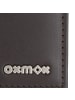 oxmox Leather Geldbörse RFID Schutz Leder 11 cm braun-pure 2.0metal square