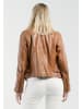 CBL Damen Lederjacke in cognac braun