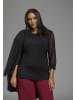 Laura Scott Spitzenshirt in schwarz