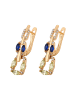 faina Women Earrings in Rose Gold Black