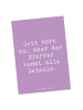 Mr. & Mrs. Panda Postkarte Spruch Pfarrer Details mit Spruch in Lavendeltraum