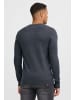 BLEND Strickpullover BHLars 20703347ME Strickpulli mit aufgestickten Ellenbogenpatches in Blau