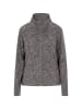 DreiMaster Damen Fleecejacke in Grau Melange